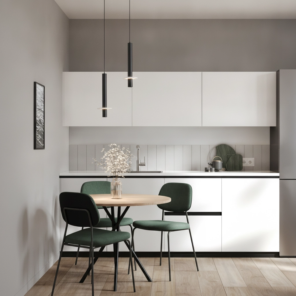 Design-Pendellampe Noemi schwarz mit weißem Ø 11 cm