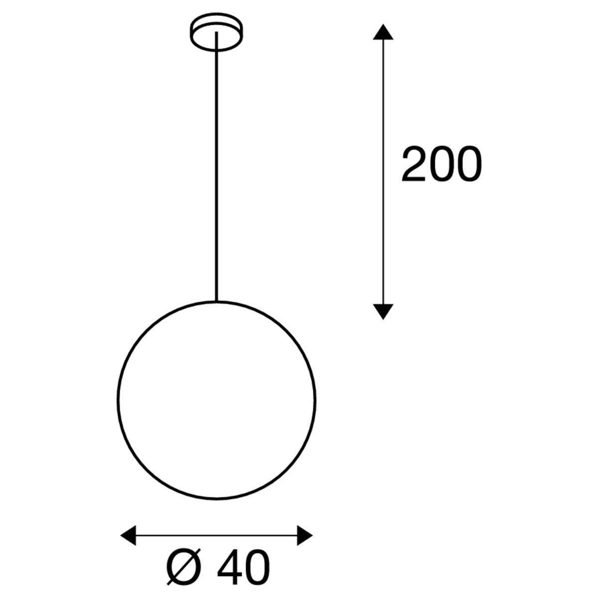 Pendelleuchte Rotoball 40 Design SLV 4024163143110