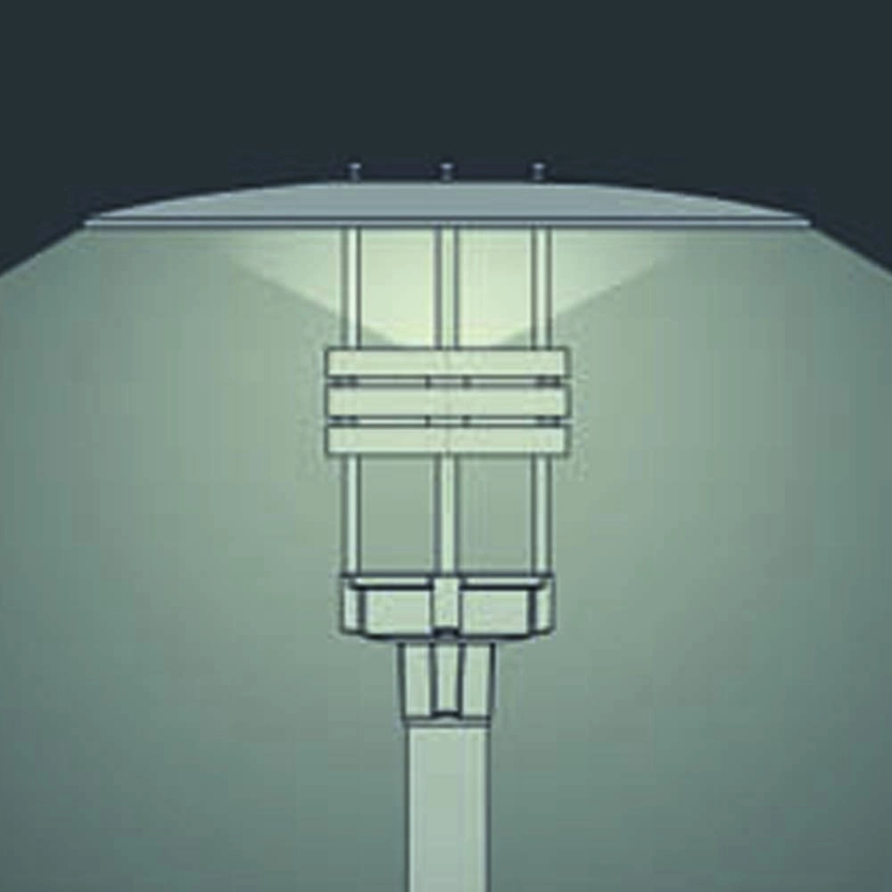 Außenlampe City Highlight 62 cm 30watt Anthrazit Franssen 7042895774287