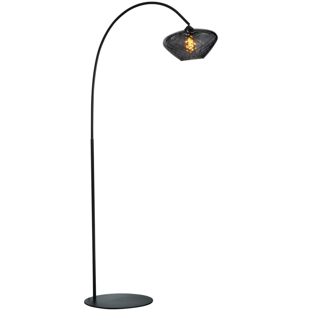 Bogenlampe Porto Blütenrauchglas - Ø 30cm