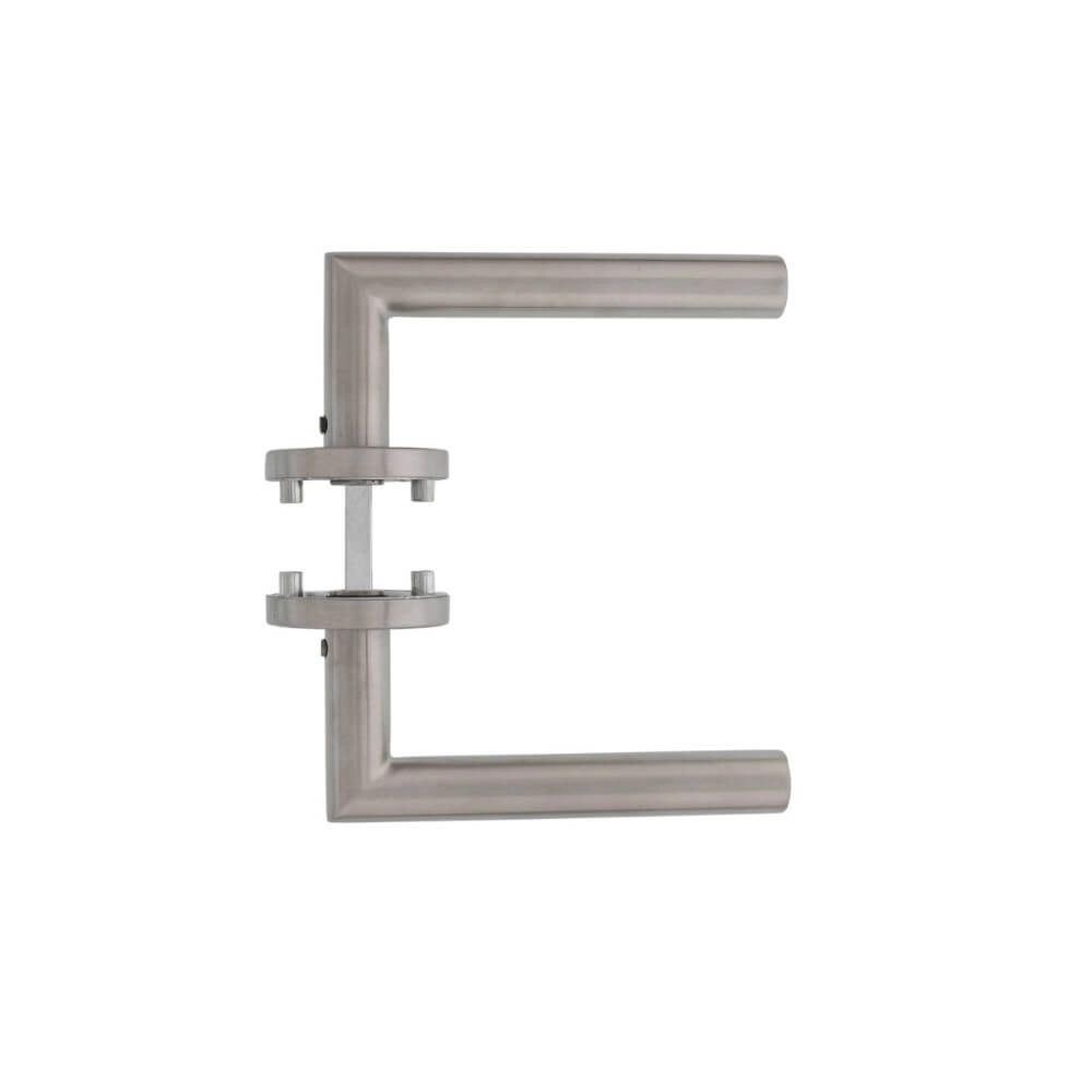 Türklinke Hoek 90 Rosette mit Grat Edelstahl Intersteel 8714186129678