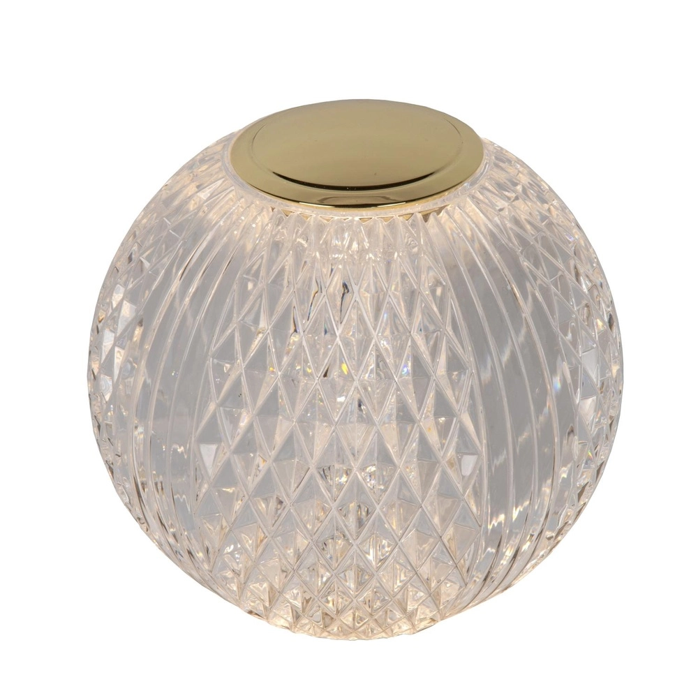 Goldene Tischlampe Cintra Wiederaufladbare Ø 9cm - 2700K Lucide 5411212134486