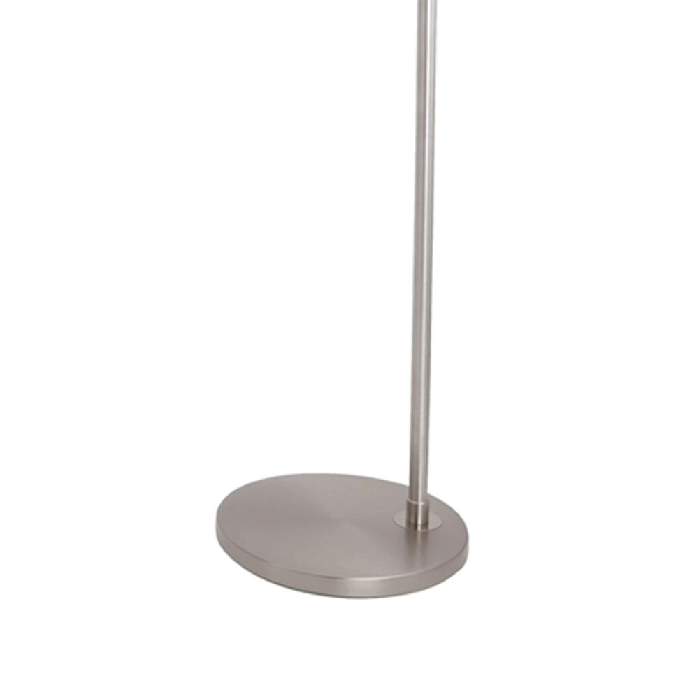 Bogenlampe Stresa Edelstahl mit weißem Lampenschirm Steinhauer 8712746092882