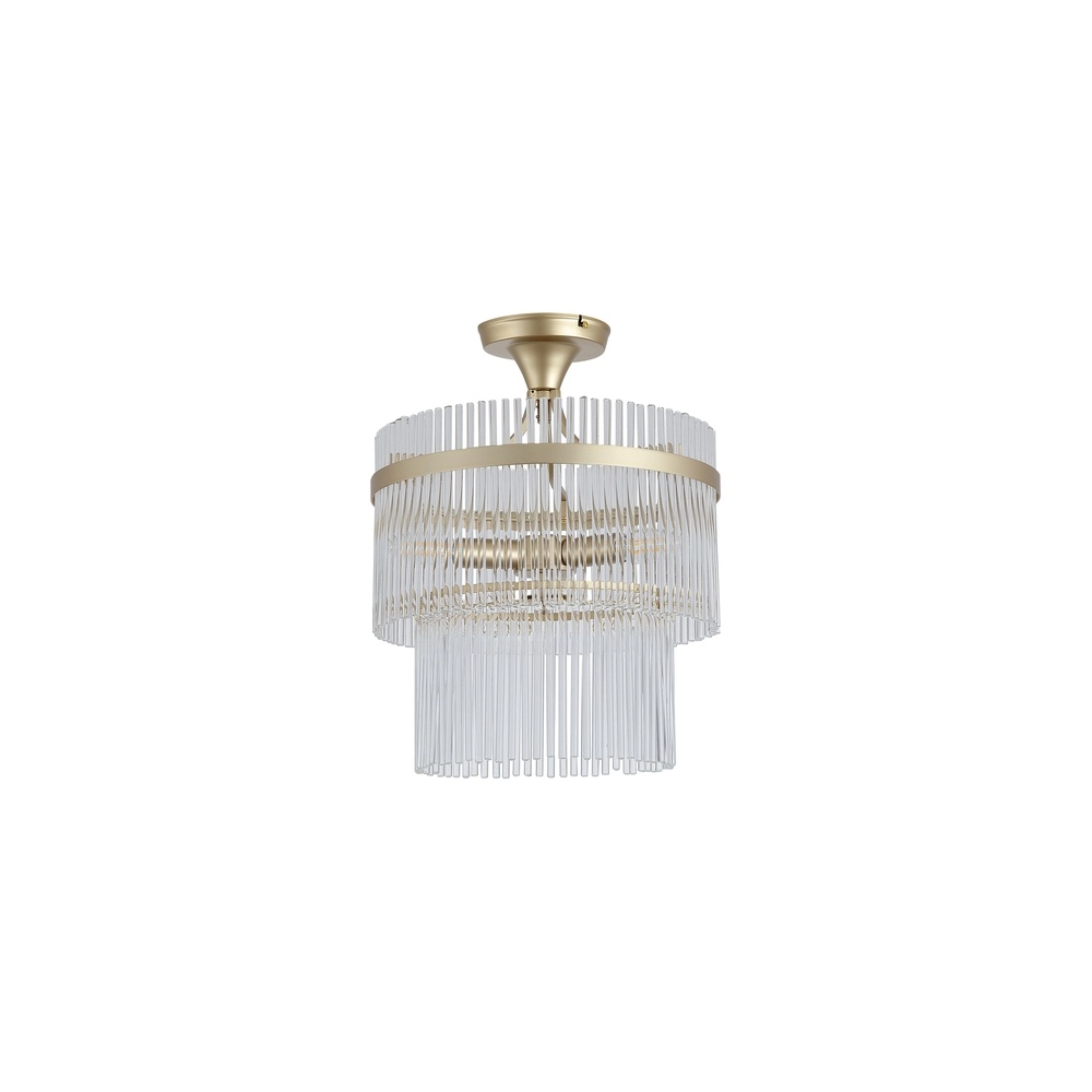 Deckenlampe Lara Gold mit Klarglas Searchlight 5053423301471