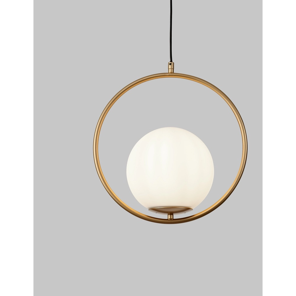 Design-Pendelleuchte Obitar Nur rundes Gold