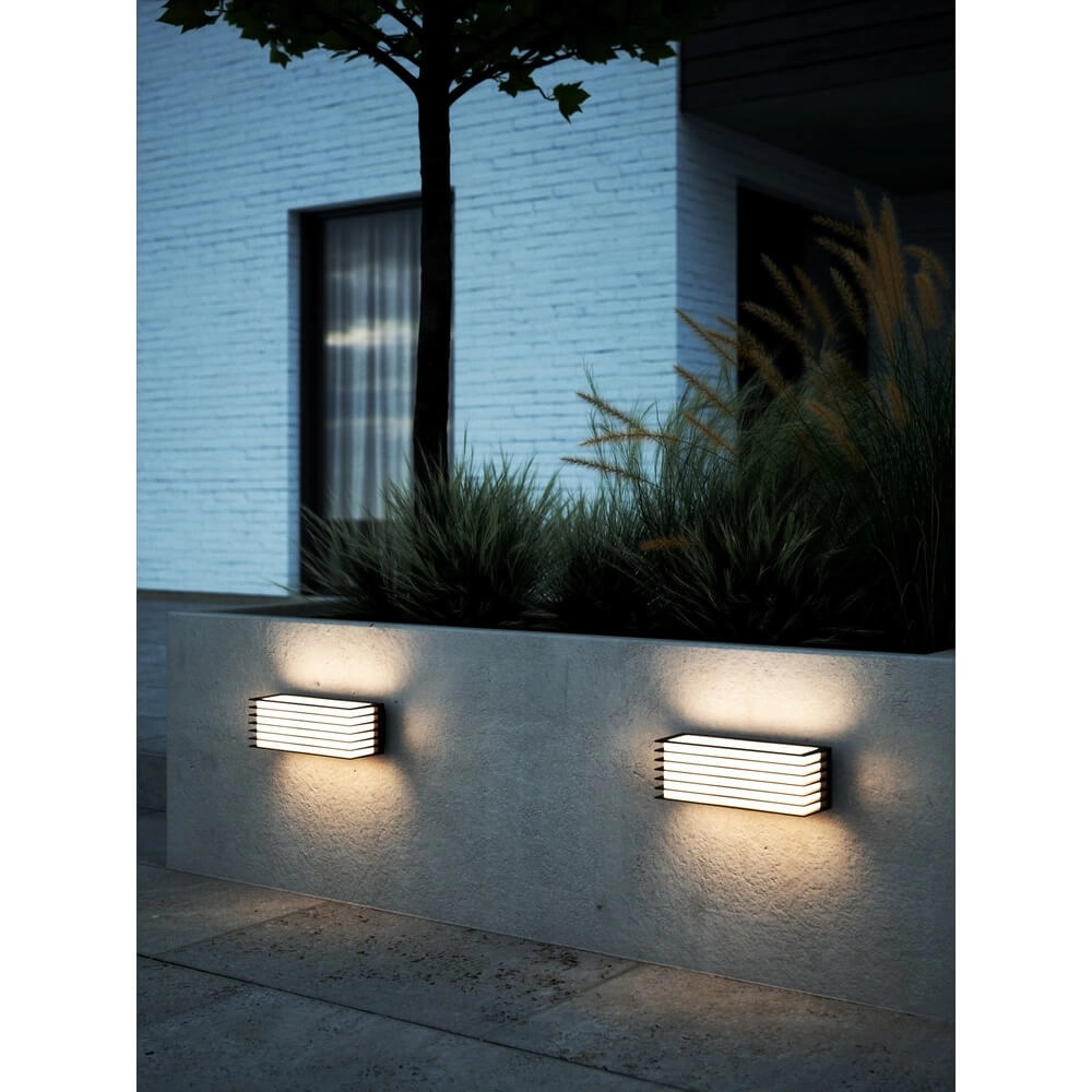 Wandleuchte Fluctus schwarzes Rechteck Nordlux 5704924015601