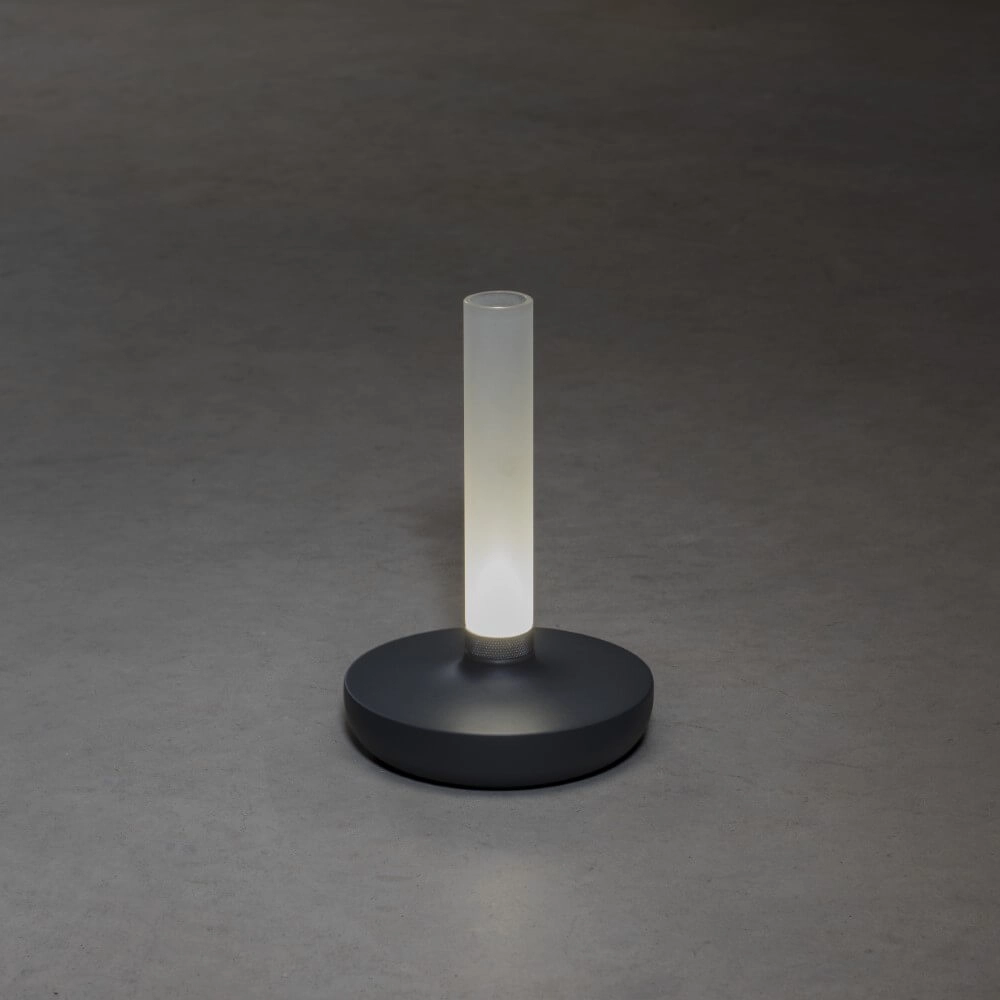 Wiederaufladbare Tischlampe Biarritz Anthrazit KonstSmide 7318308273730