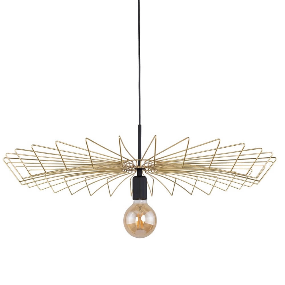 Goldene Drahtlampe Umbrella Ø 78cm