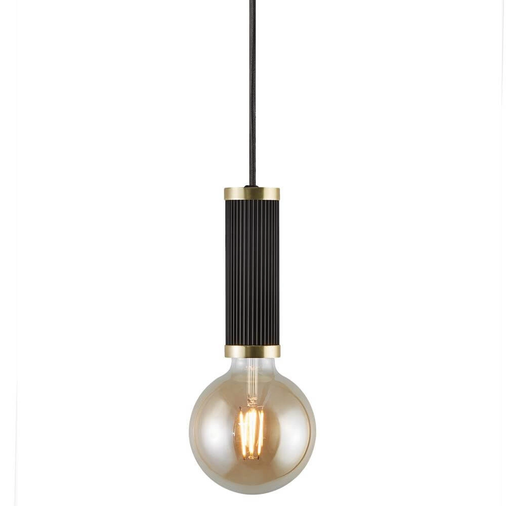 Hanglmap Galloway schwarz mit gold Nordlux 5704924001826