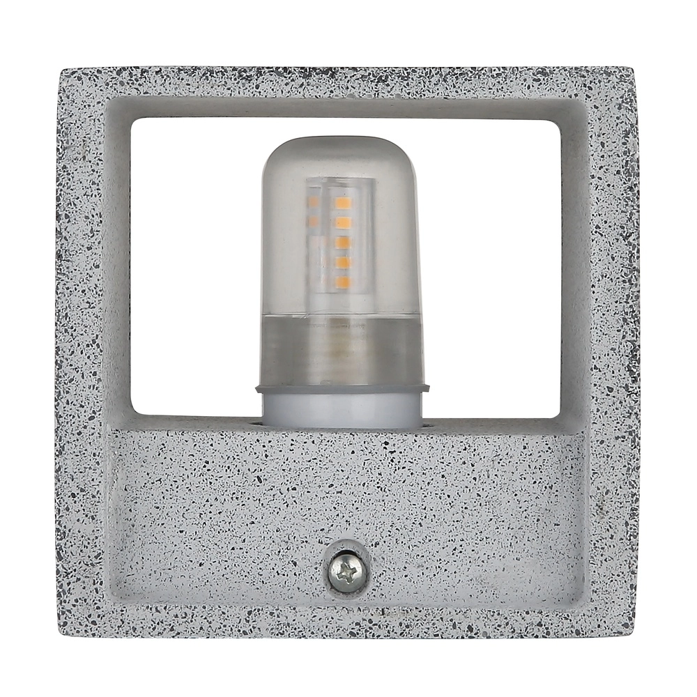 Moderne Wandlampe Ferguson Quadratgrau Globo 9007371592913