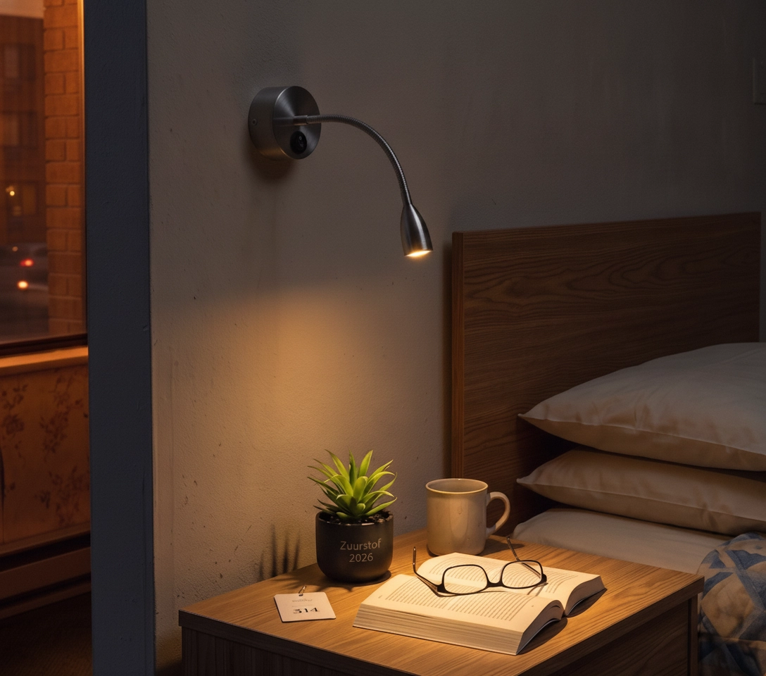 Nachttischlampe Flex Chrom