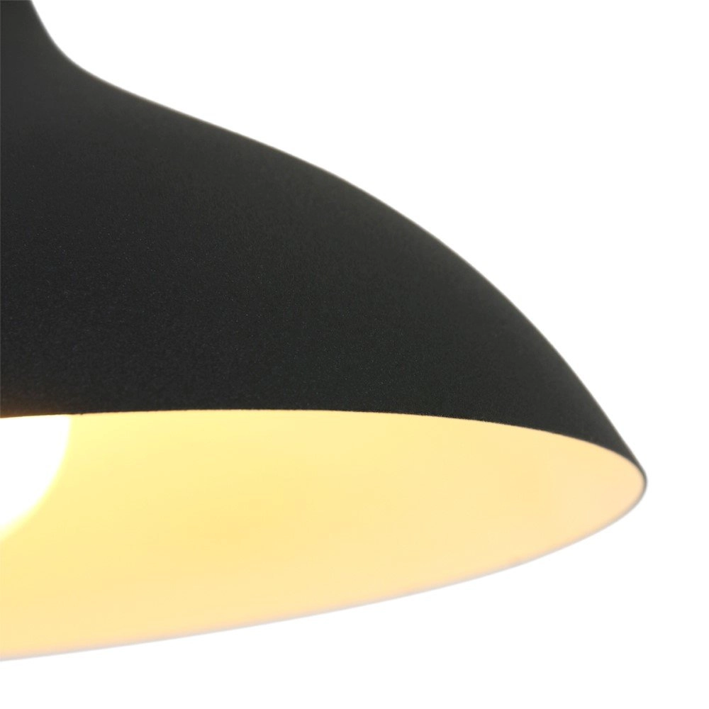 Schwarze Leselampe Kasket 50cm Steinhauer 8712746132786