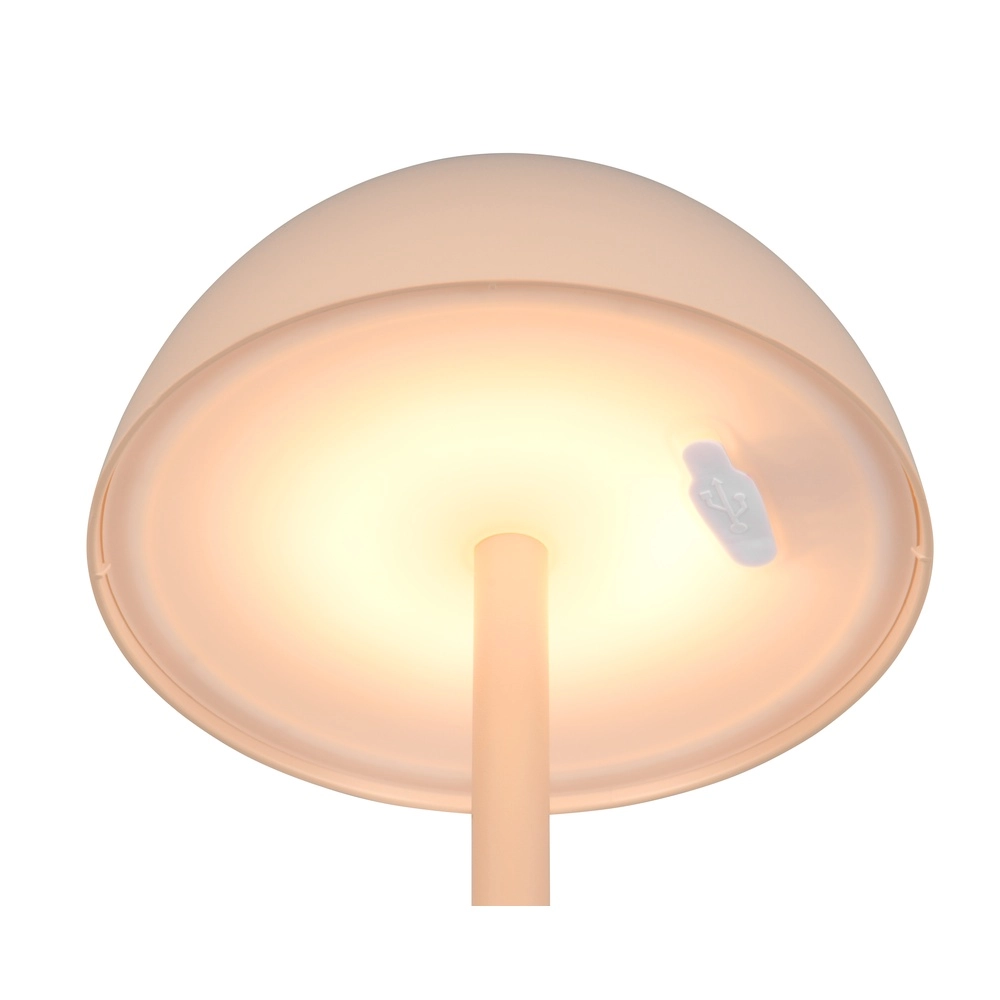Tischlampe Ricardo sandbraun Ø 13,5cm Trio 4017807606195