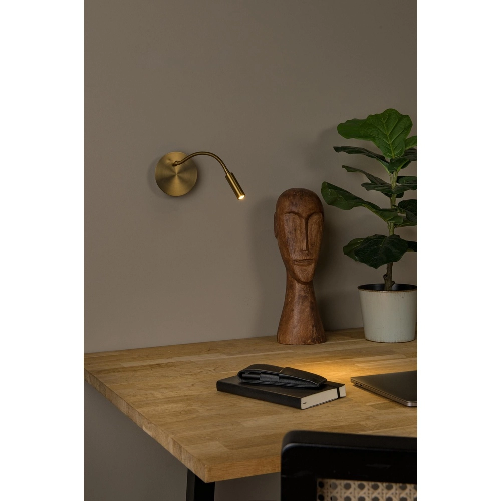 Wiederaufladbare Wandlampe Jolijn Nachttischlampe Gold