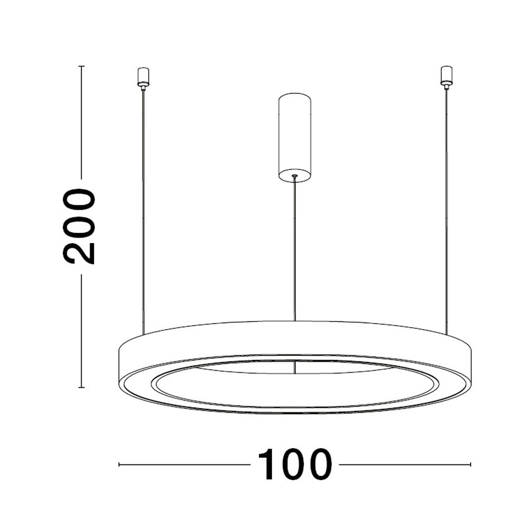 Design-Pendelleuchte Sting gold Ø 100cm Lyora 5212017437457