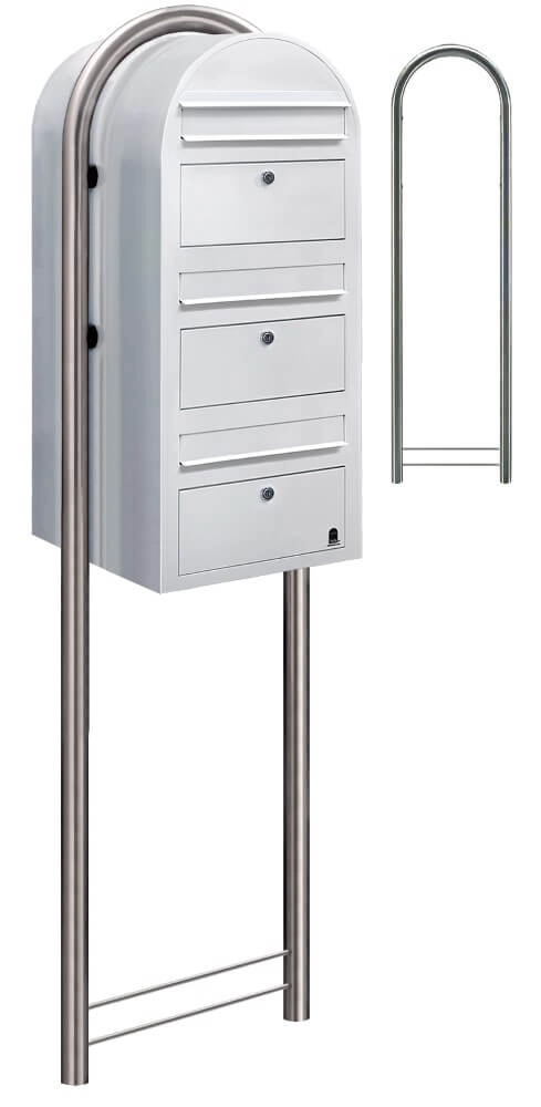Briefkasten Trio 9016 Weiß Bobi 6417237015075