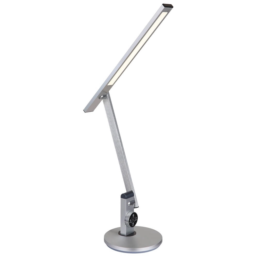 Schreibtischlampe Solana Silbergrau Globo 9007371449644