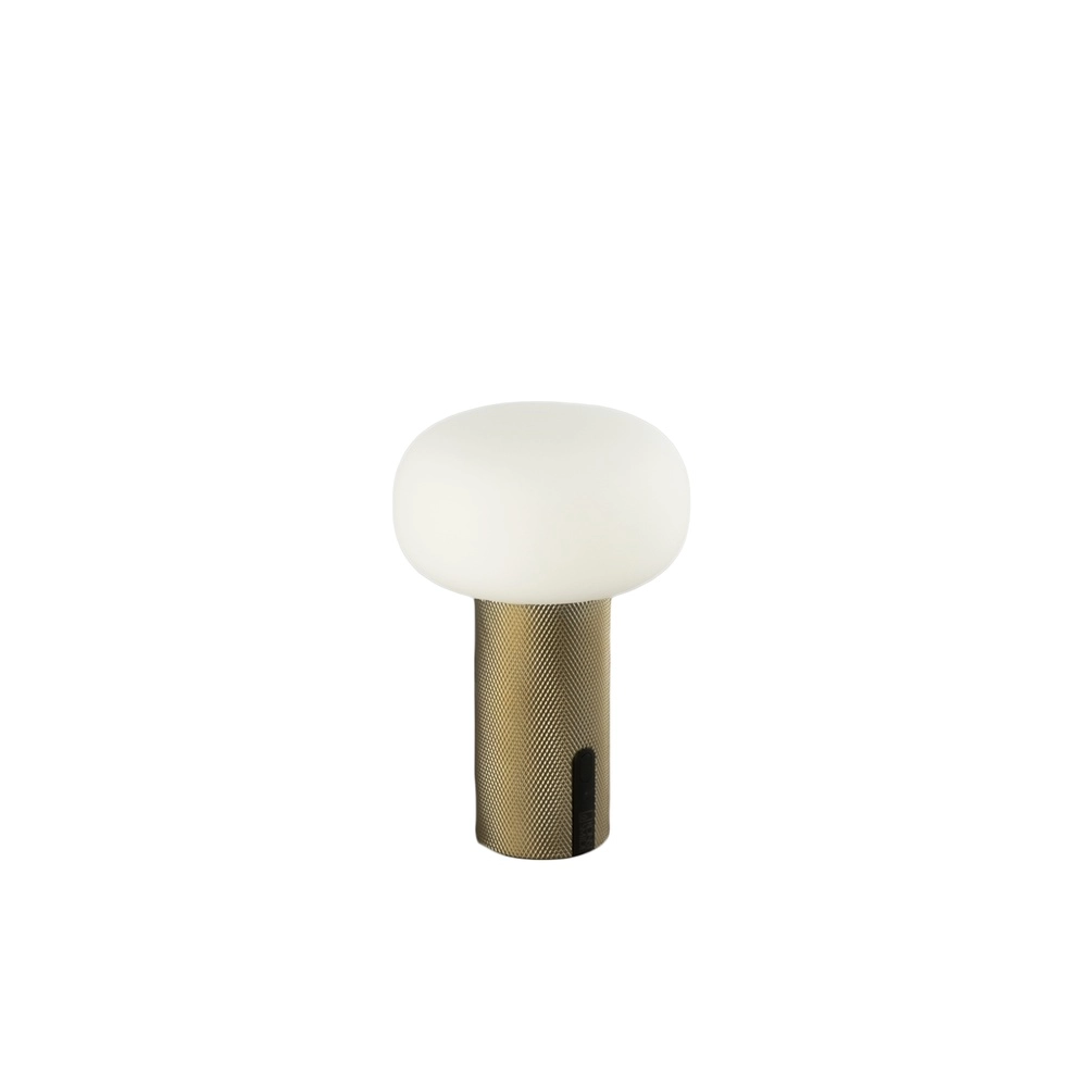 Design-Tischlampe Antibes mini Gold wiederaufladbar