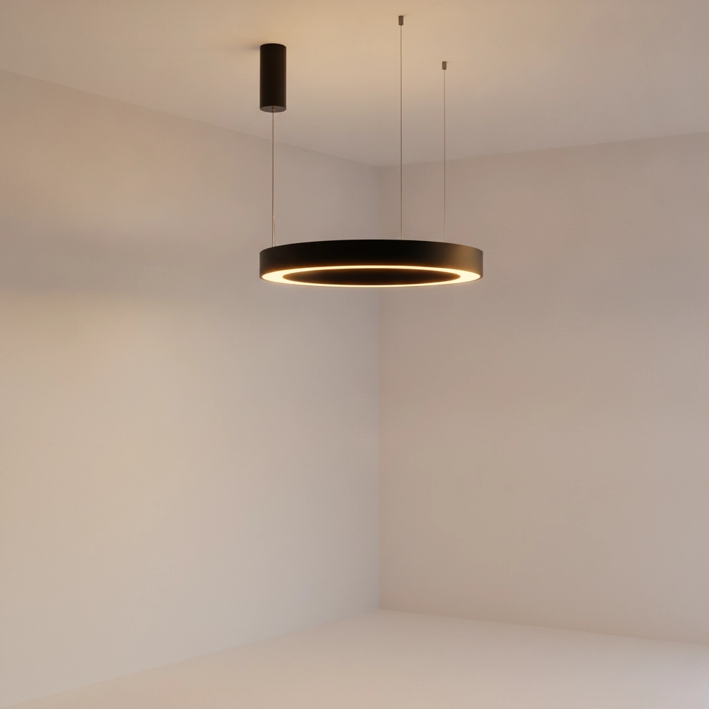Pendelleuchte Morbido schwarz Ø 60cm