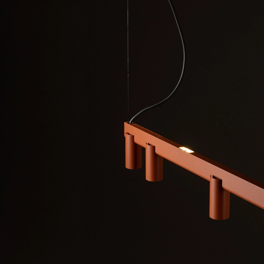 Design-Pendellampe Fourty 8-Licht Terrakotta Lyora 5903139124249