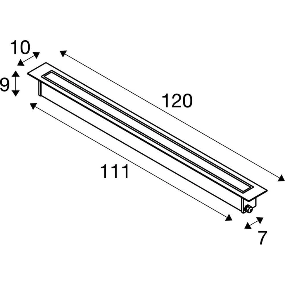 Einbauleuchte Dasar 1200 120cm LED 3000K SLV 4024163274722