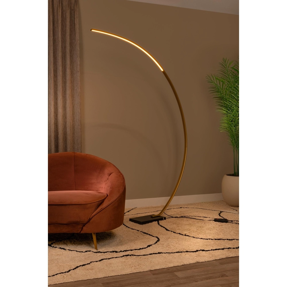 Design-Bogenlampe Curve Gold Lucide 5411212441720