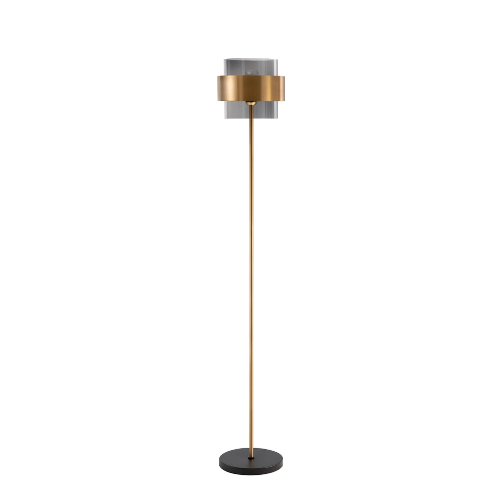 Stehlampe Sianna schwarz mit gold Lyora 5212017431059