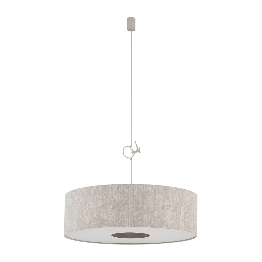 Pendellampe Cedro sandbraun Ø 65 cm Lyora 5903139116664