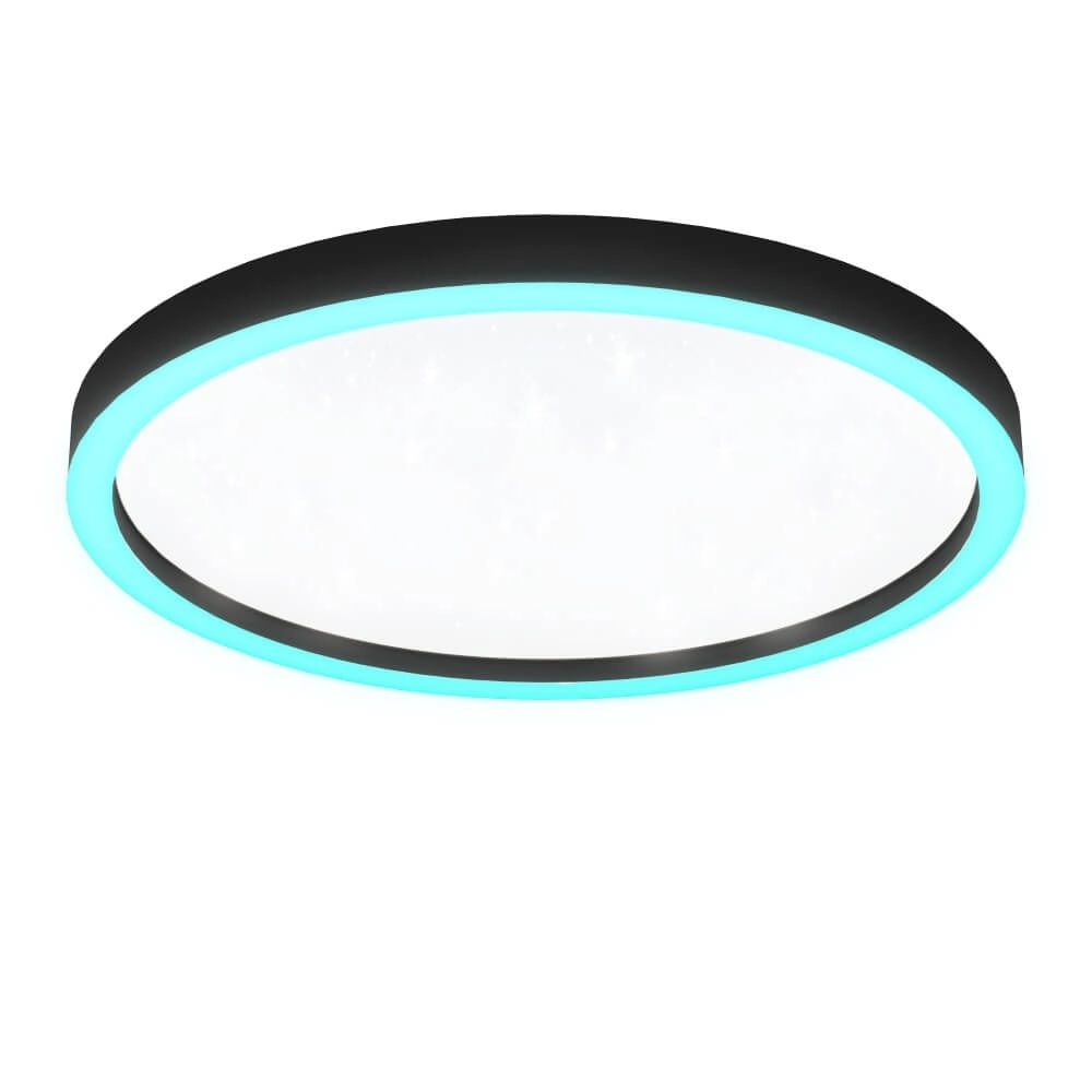 Deckenlampe Zigbee Montemorelos-Z Ø 57cm schwarz Eglo 9008606243846