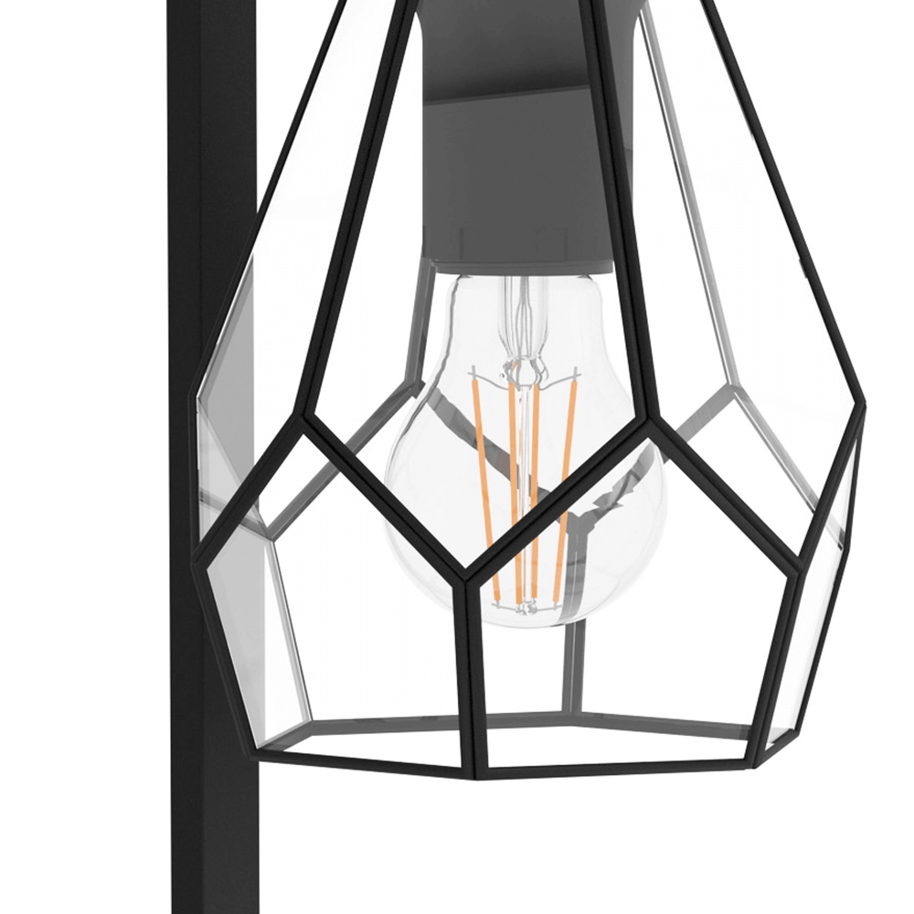 Tischlampe Mardyke schwarz mit Glas Eglo 9002759436469