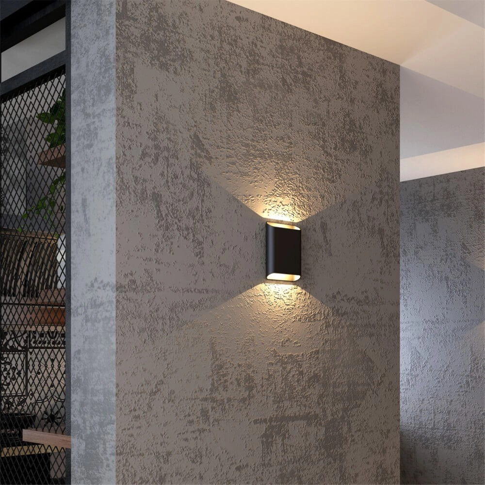Wandleuchte Diaz L Schwarz Artdelight 8720701100275