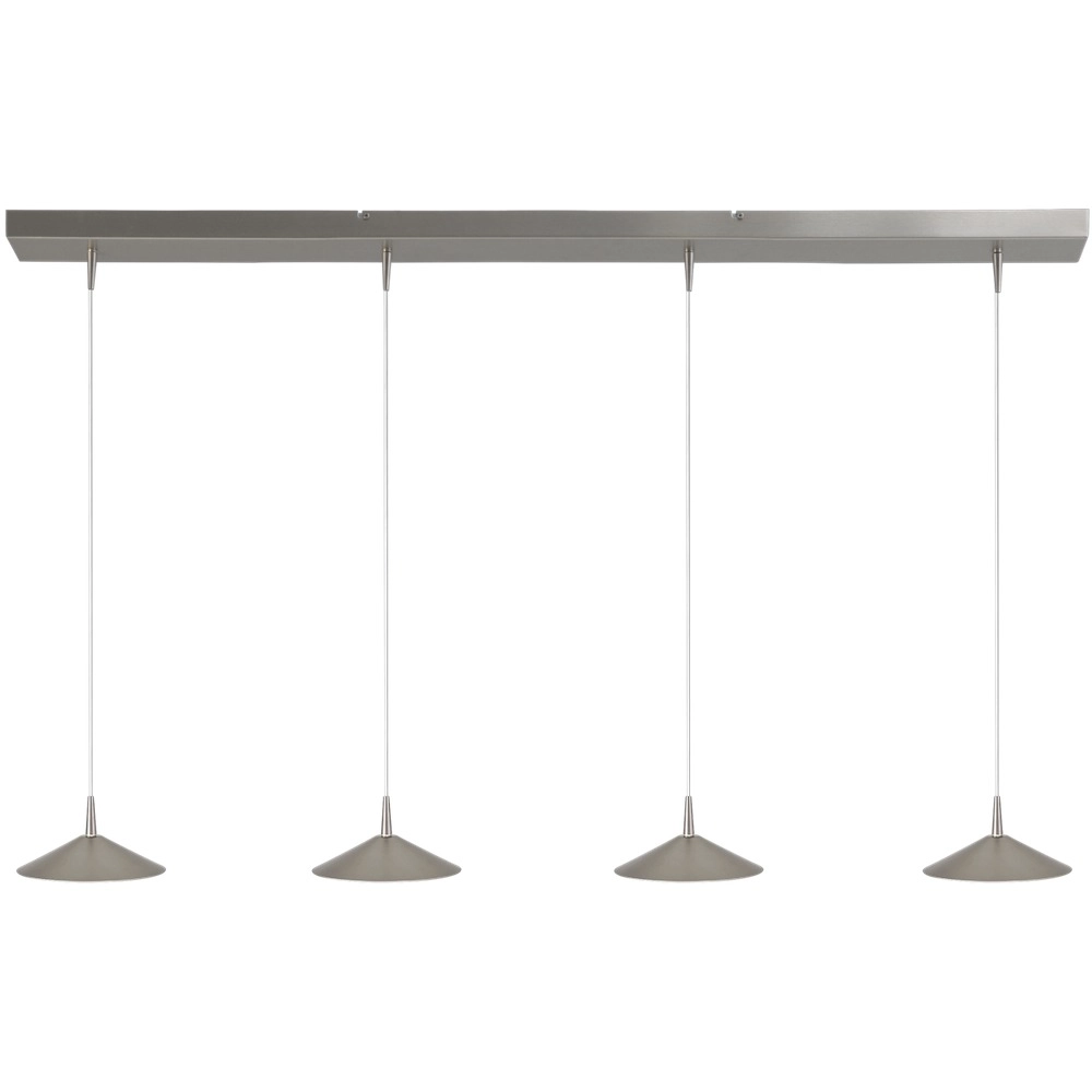 4-Licht Pendellampe Ceppo Nickel Ø 18 cm