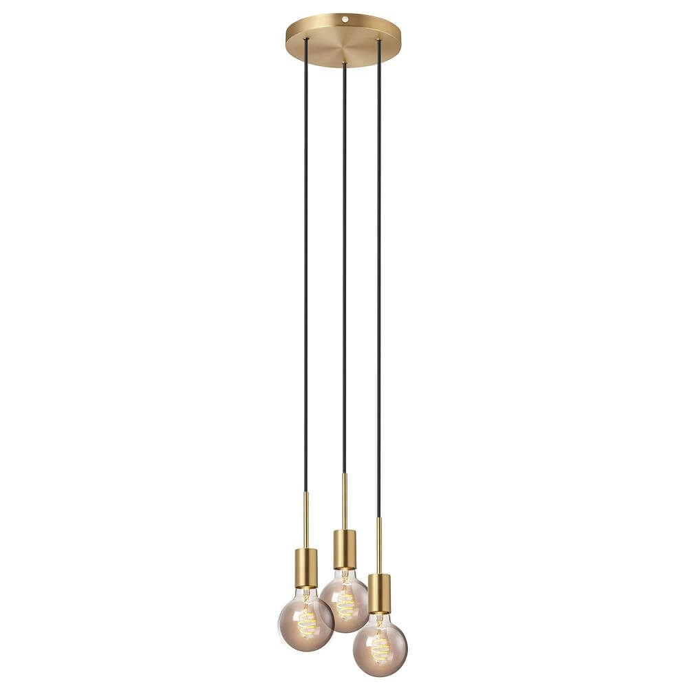 3-flammige Pendelleuchte Paco Messing Nordlux 5704924005244