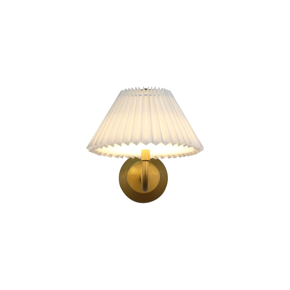 USB wiederaufladbare Wandleuchte Danish Gold mit Weiß