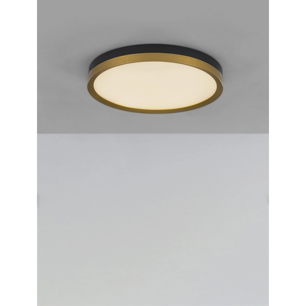 Deckenleuchte Cantria schwarz mit gold Ø 40cm Lyora 5212017439833