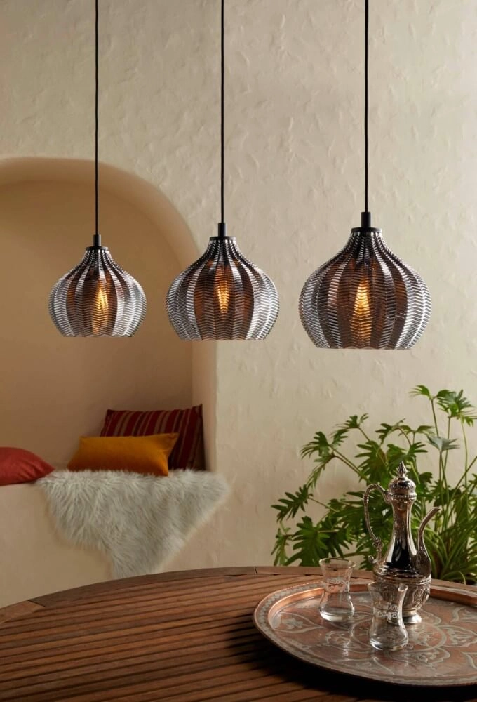 3-flammige Hängelampe aus Glas Tamallat Eglo 9002759435776