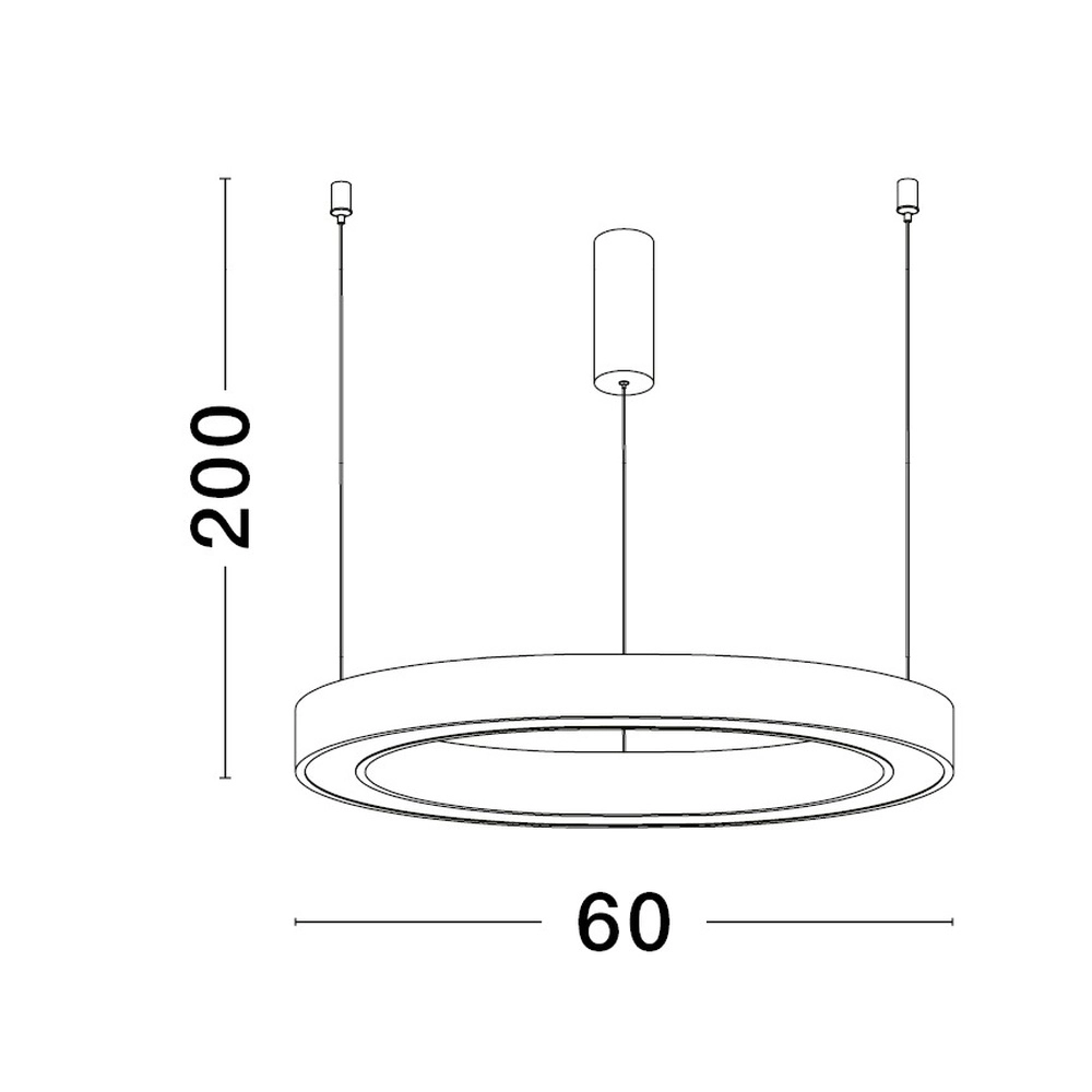 Design-Pendelleuchte Sting weiß Ø 60cm Lyora 5212017437372