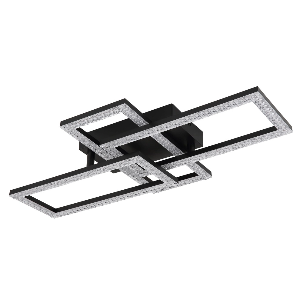 Deckenlampe mit schwarzem Design Sapena mit Kristall Globo 9007371453559