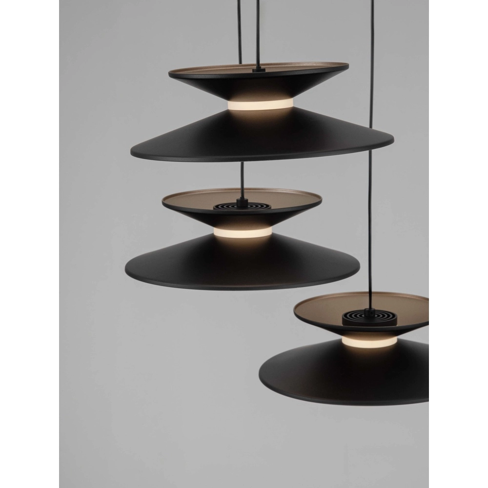 Design-Pendelleuchte Morfi 5-flammig schwarz Lyora 5212017458483