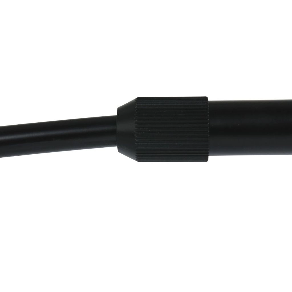 Schwarze Bogenlampe Nox Light mit Bambusschatten Ø60 cm Steinhauer 8712746183559