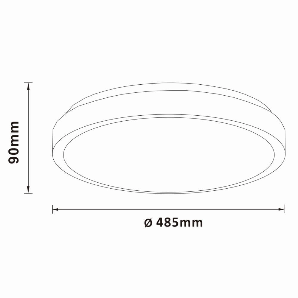 Deckenleuchte aus Nickel Livius mit weiß Ø 48,5cm Brilliant 4004353426483