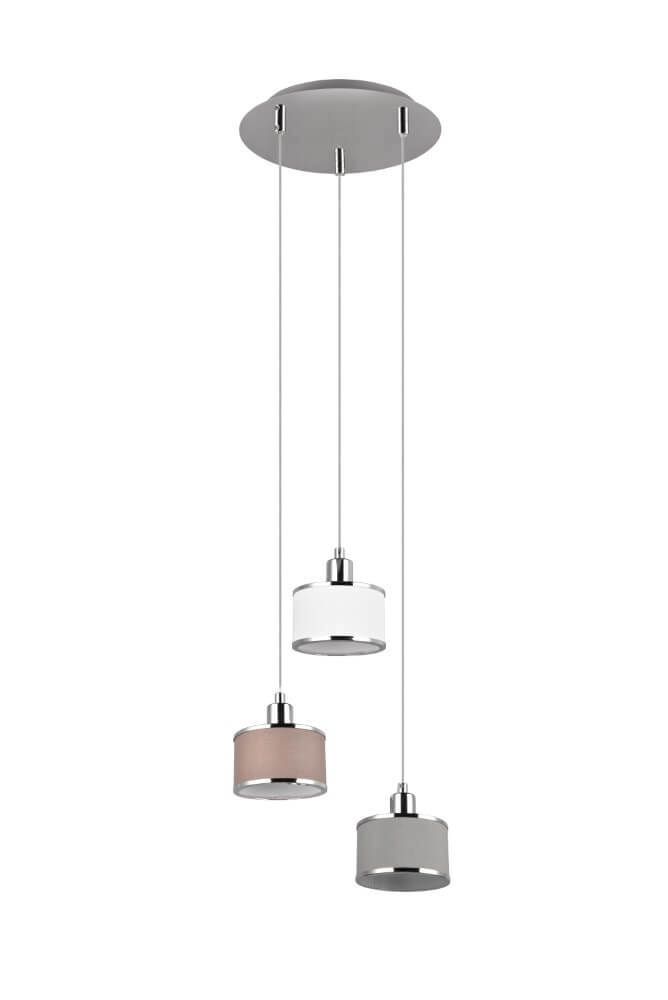 Hängelampe mit 3 Leuchten Kaprun rund Ø 29cm Trio 4017807581164