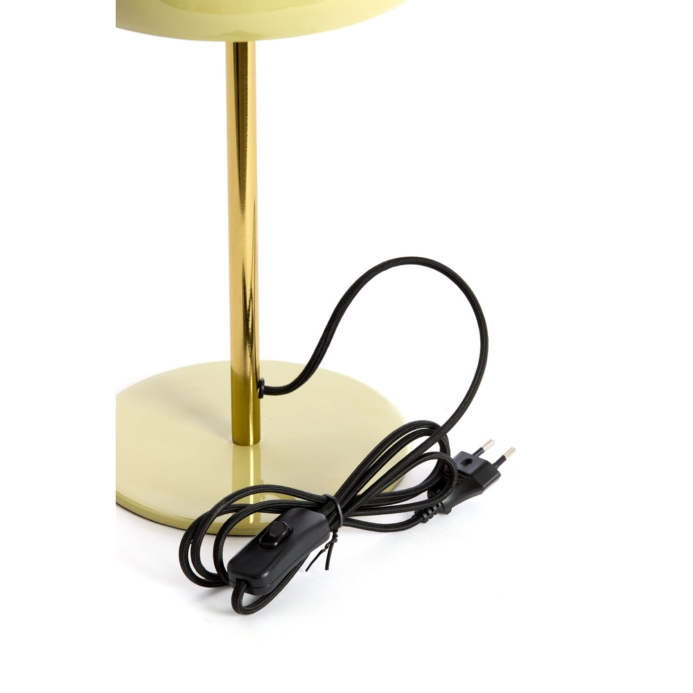 Tischlampe Surin Ø 23 cm – glänzend hellgrün mit Gold Light & Living 8717807743468