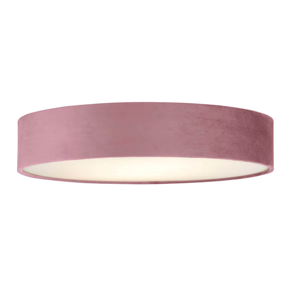 Deckenleuchte Drum Pleat 50 cm Samtrosa