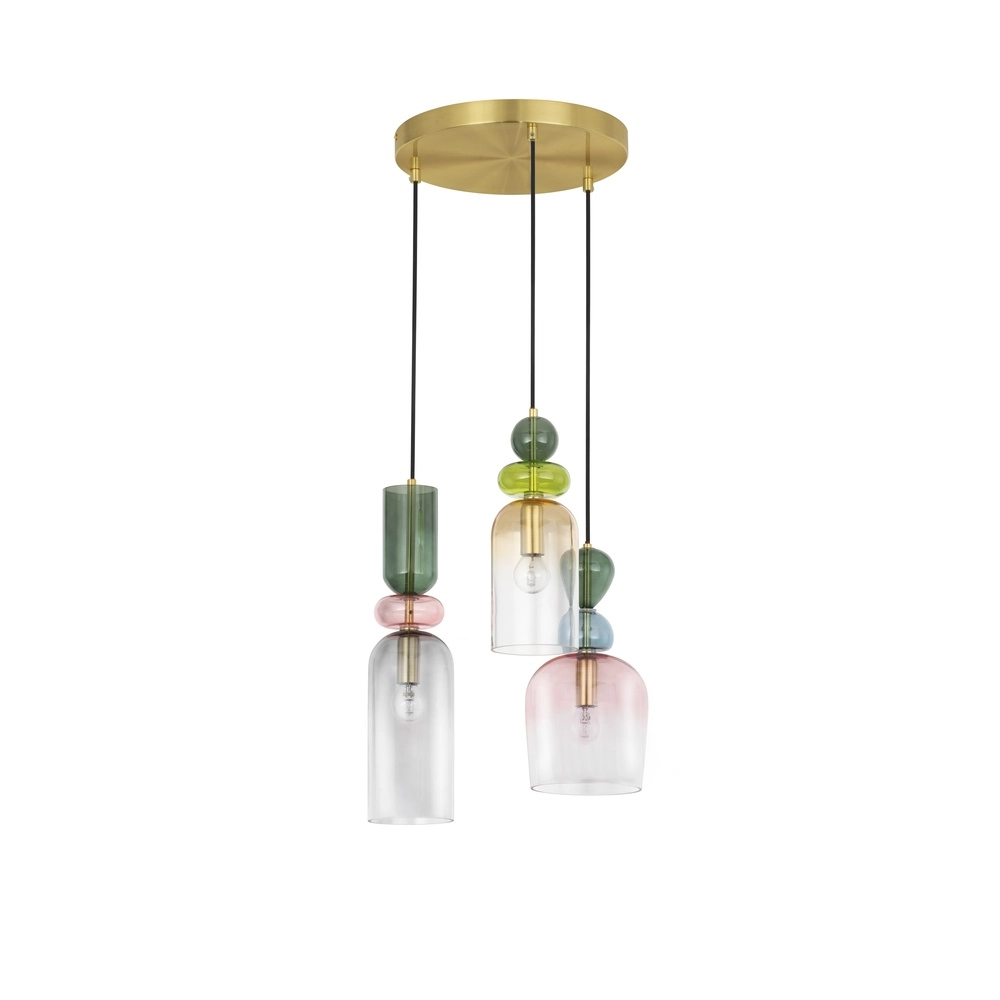 Farbige Pendelleuchte Murano 3-flammig Lyora 5212017434227