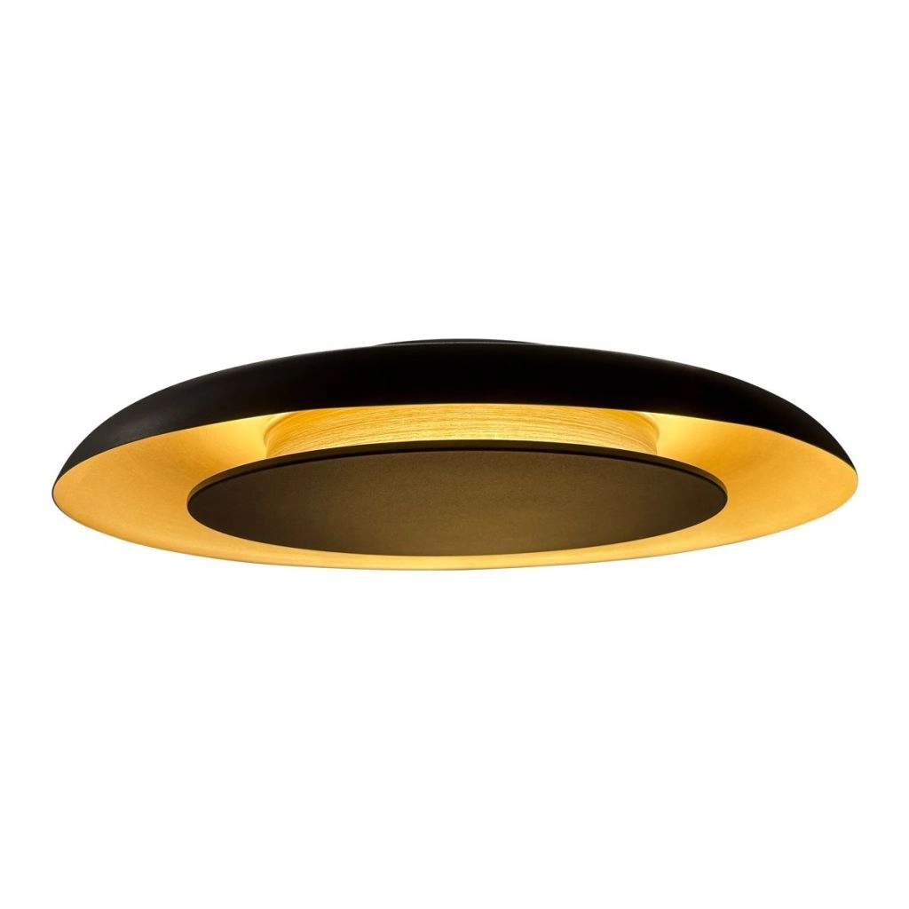 Moderne Deckenlampe Golden Veil Schwarz mit Gold Steinhauer 8712746186772
