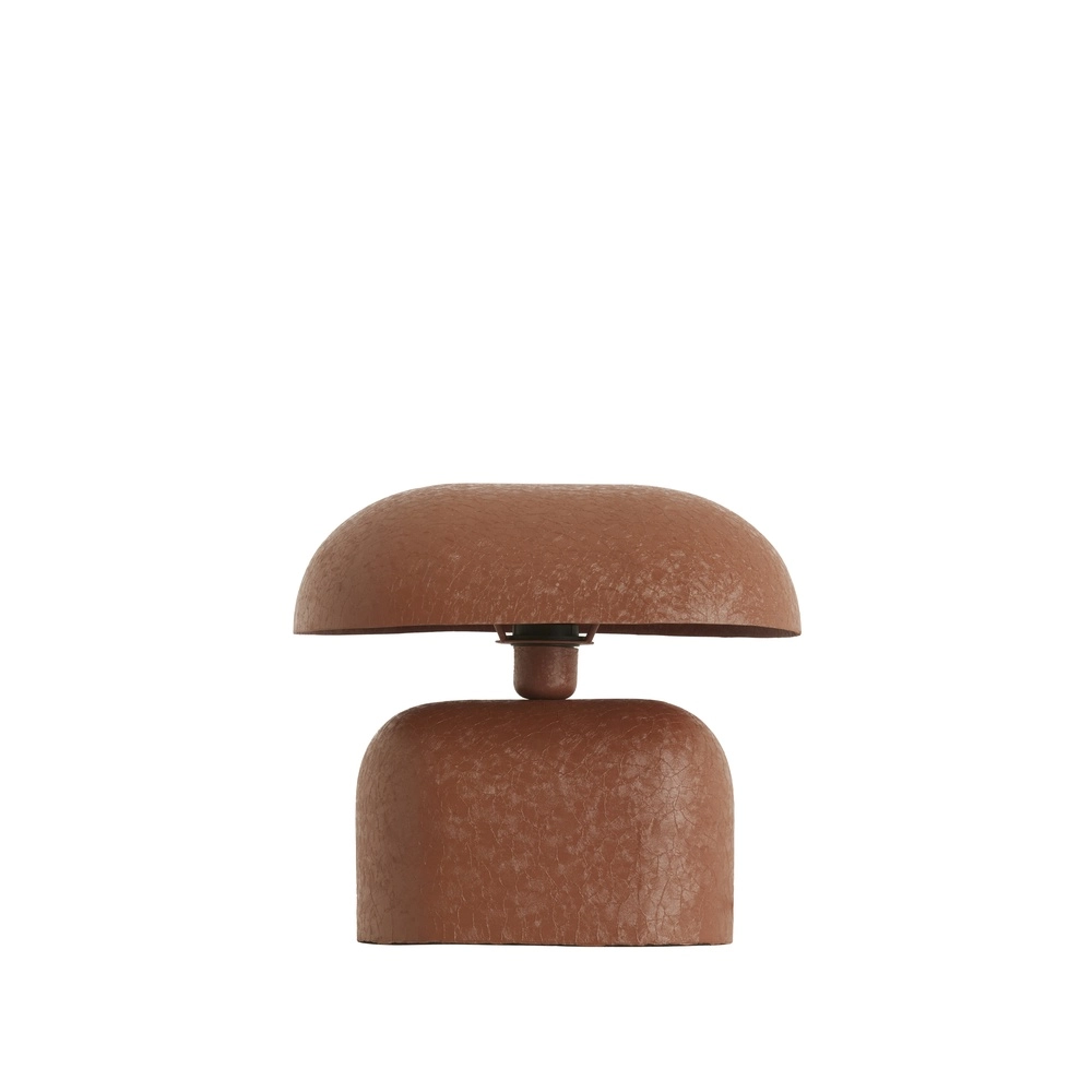Tischlampe Todd Oval – matt dunkelorange