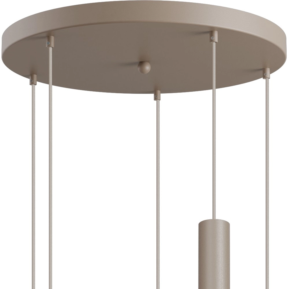 5-Licht Pendellampe Opera Ø 50cm beige terra Masterlight 8718121424323