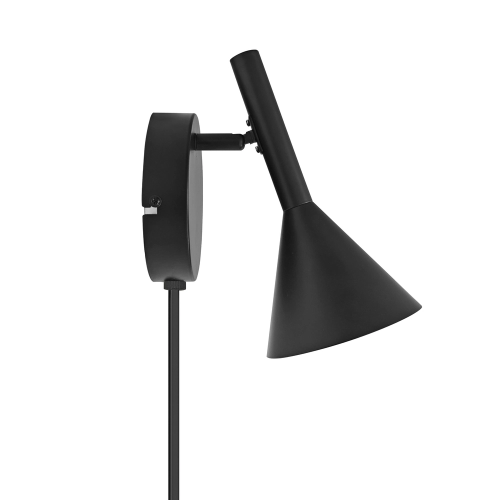 Schwarze Wand Leselampe Kelvis  Nordlux 5704924027345
