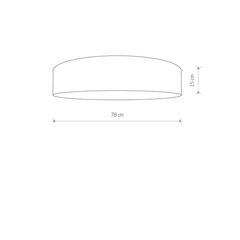 Cremefarbene Deckenlampe Turda Ø 78cm Lyora 5903139895897